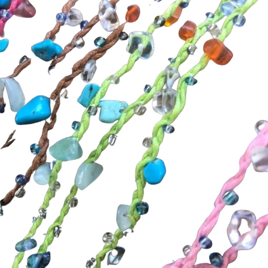 Macrame' Gem Bracelet